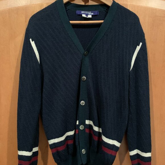 Junya Watanabe MAN Comme des Garcons navy cardigan size M - Picture 1 of 5